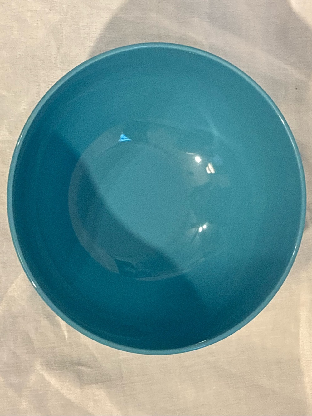 IKEA 18691 Turquoise Blue Ceramic Bowl Made in Romania Retired